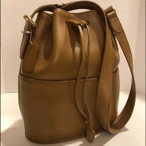 Authentic Classic Coach Thompson Drawstring Bucket